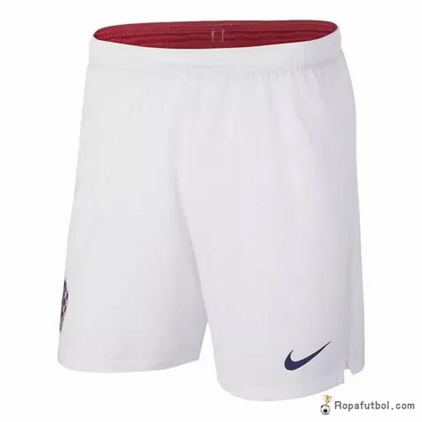 Pantalones Croatia Replica Primera Ropa 2018 Blanco